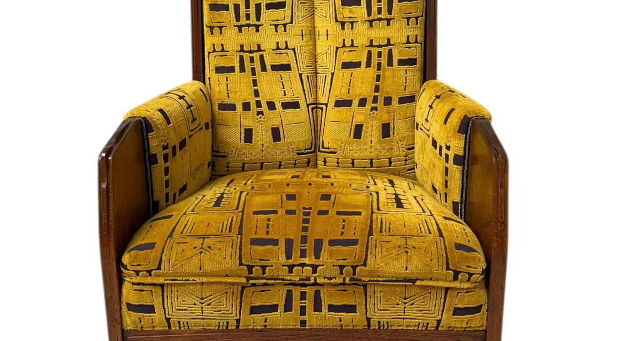 Art Deco Amsterdamse School Lounge Chair by Cornelis van der Sluys, 1918